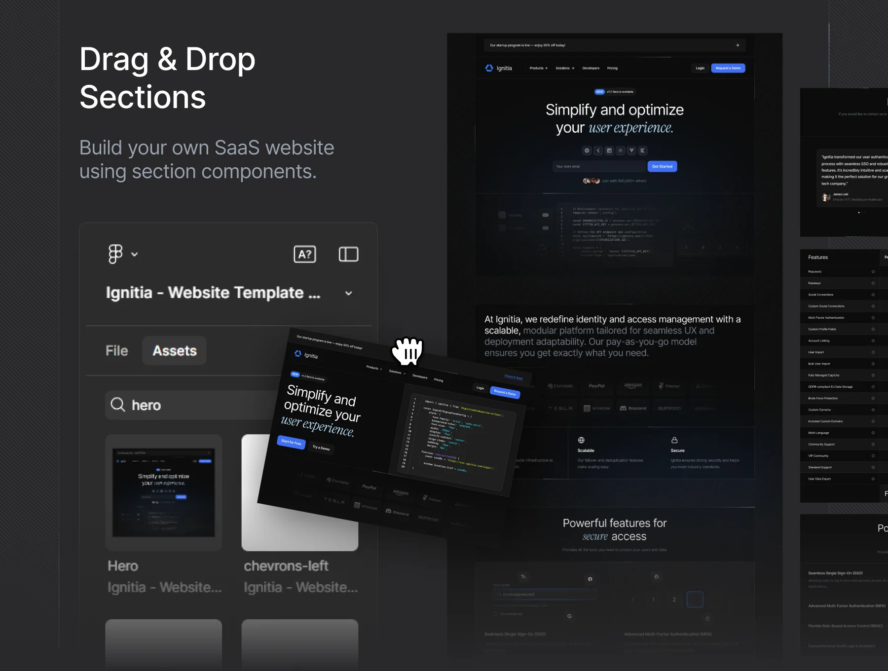 Ignitia - User Management & SaaS - Website UI Kit 7