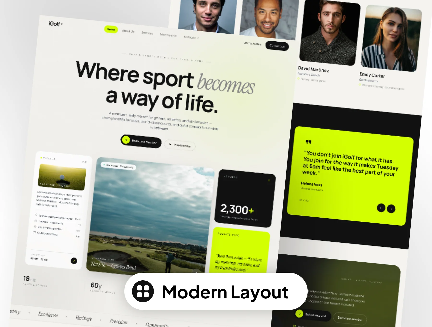 IGolf - Premier Golf & Sports Club Template 3