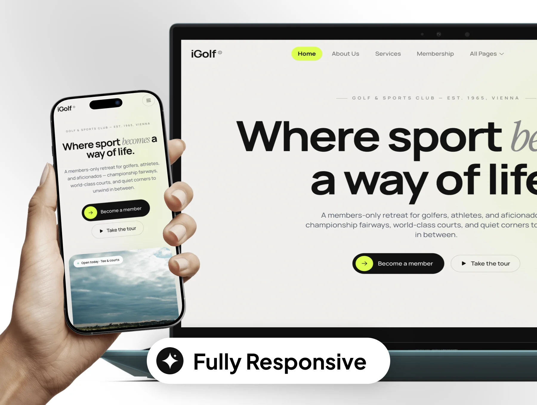 IGolf - Premier Golf & Sports Club Template 5