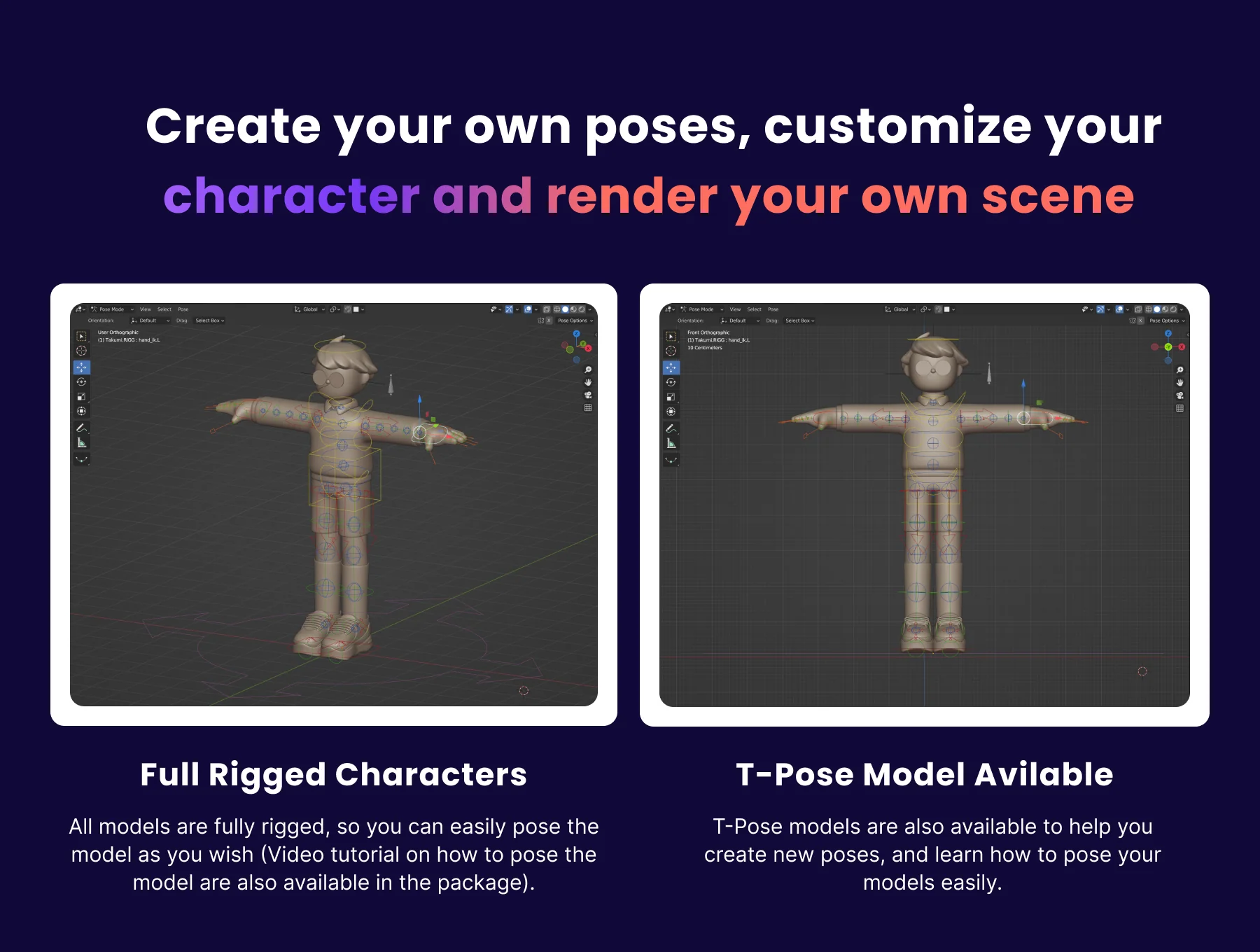 Ikigai - 3D Character Pack 5