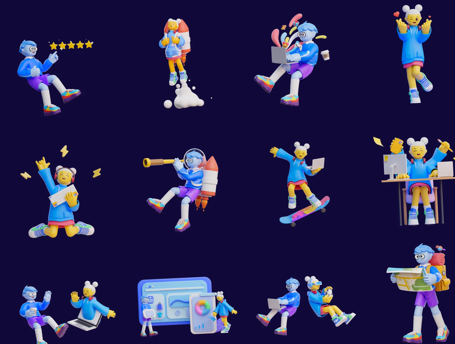 Ikigai - 3D Character Pack 7