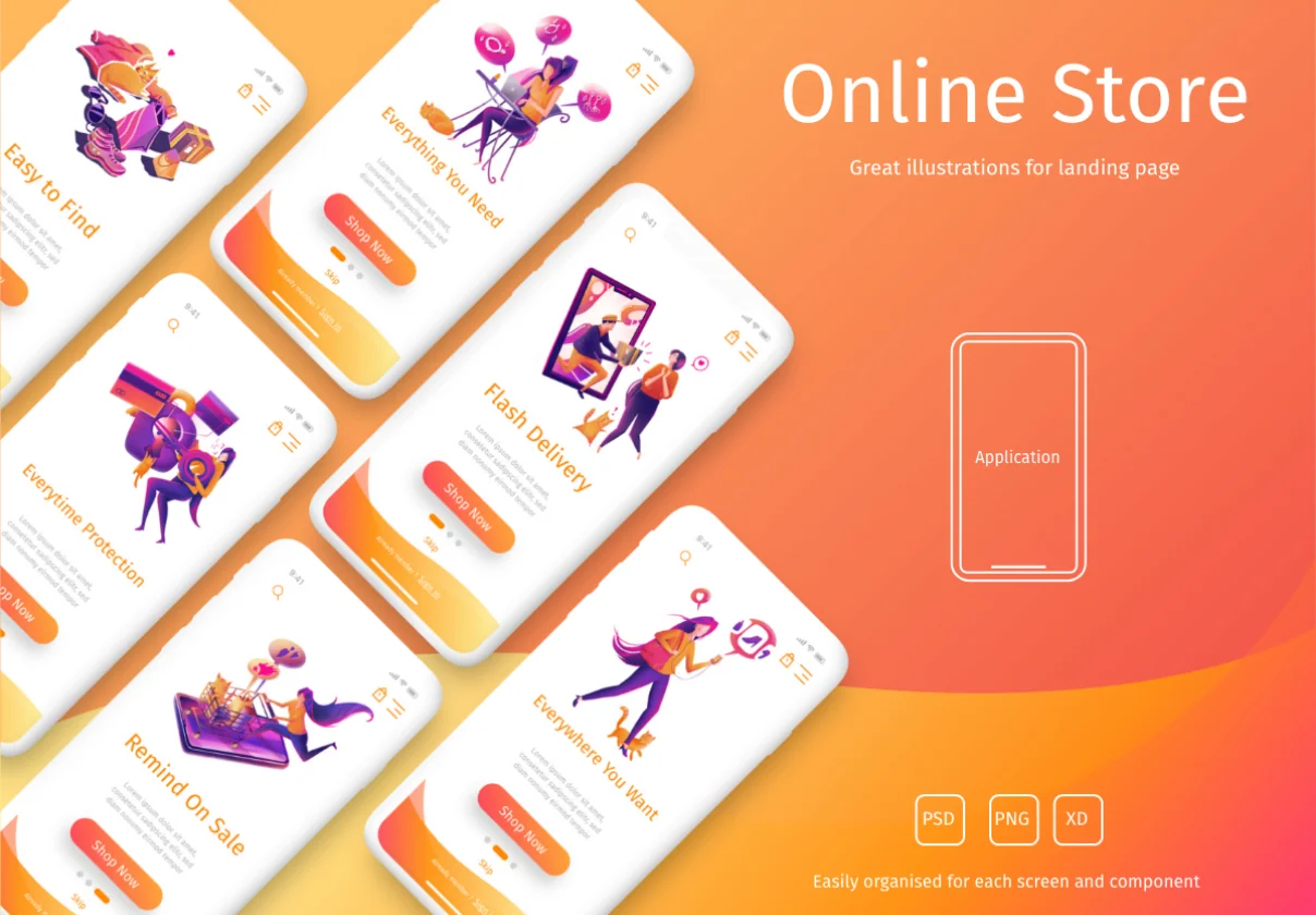 Online Store Illustrations