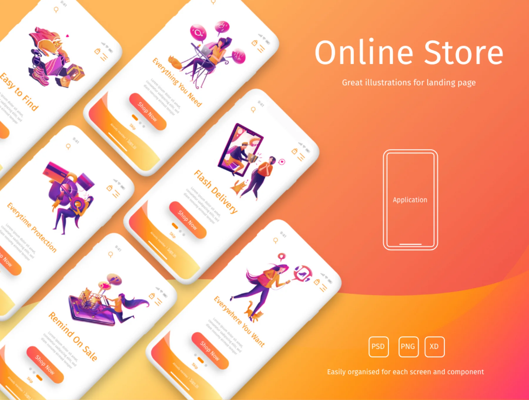 Online Store Illustrations