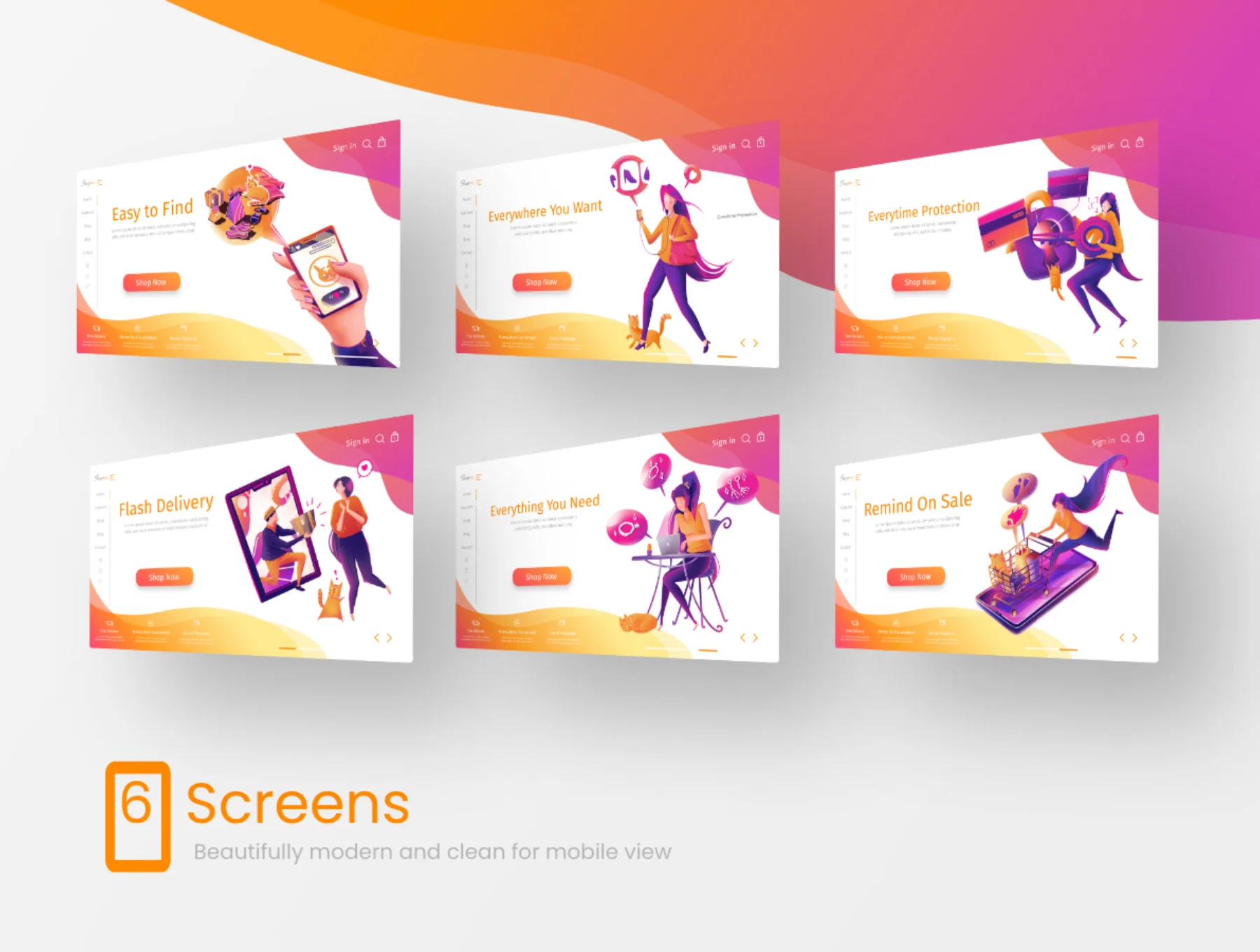 Online Store Illustrations 3