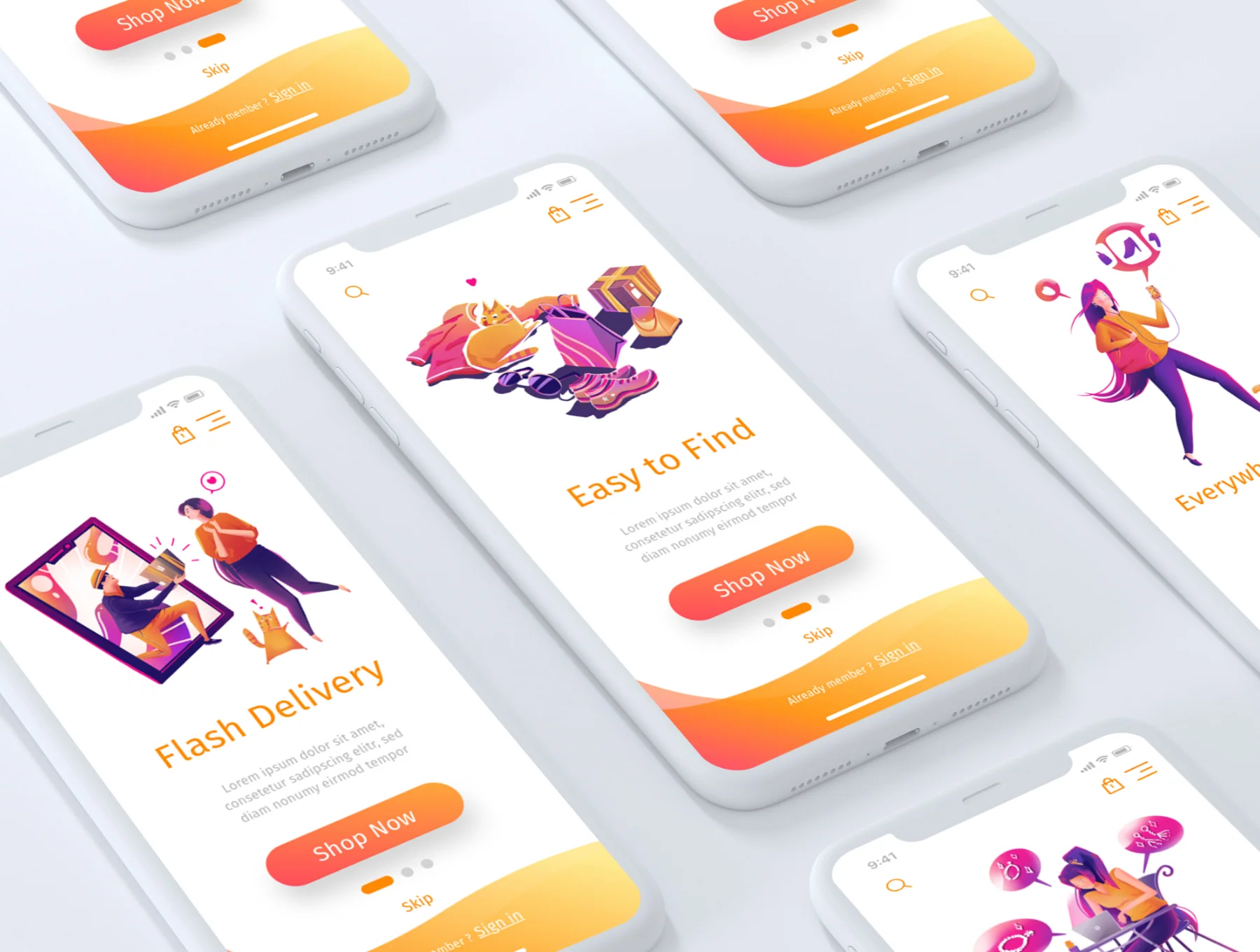 Online Store Illustrations 4