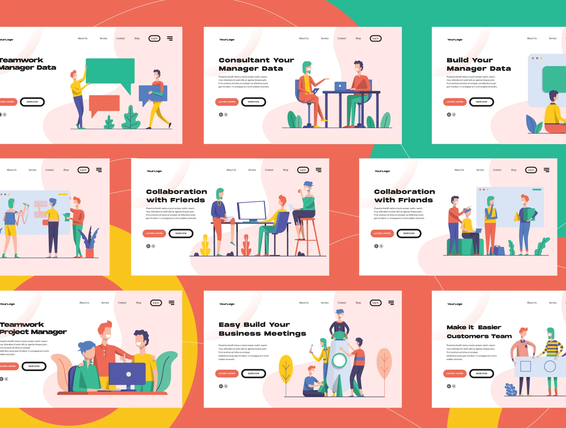 Illustration Startup Teamwork Pack Vol.1 2