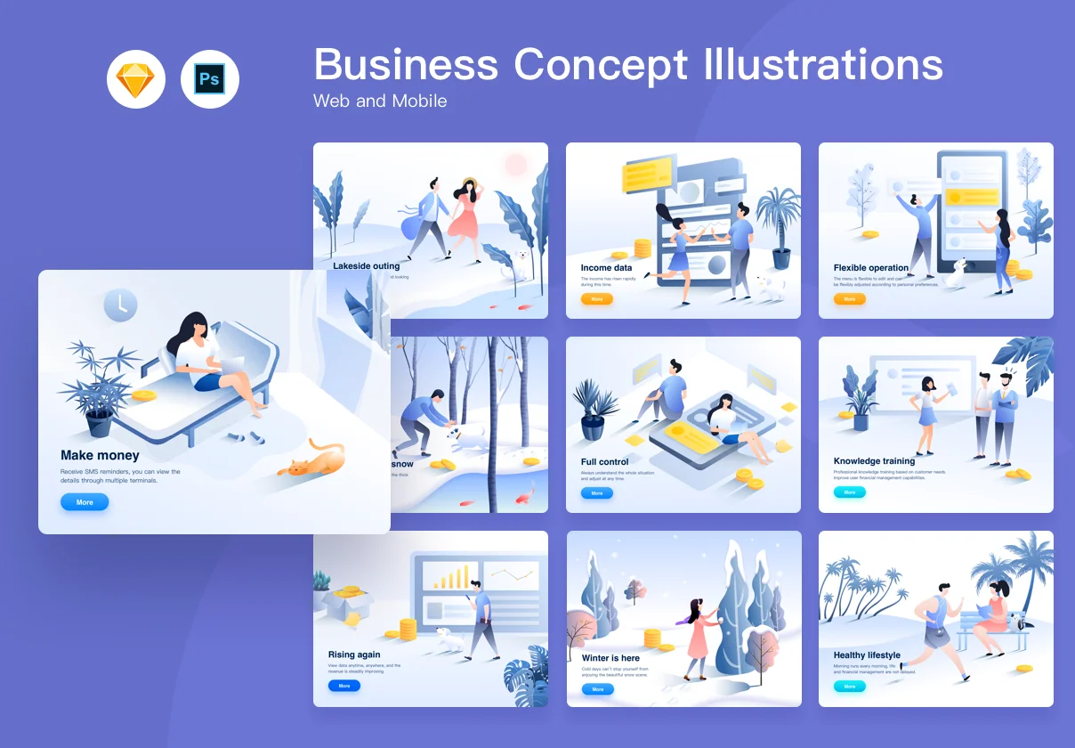 Business Concept Illustrations