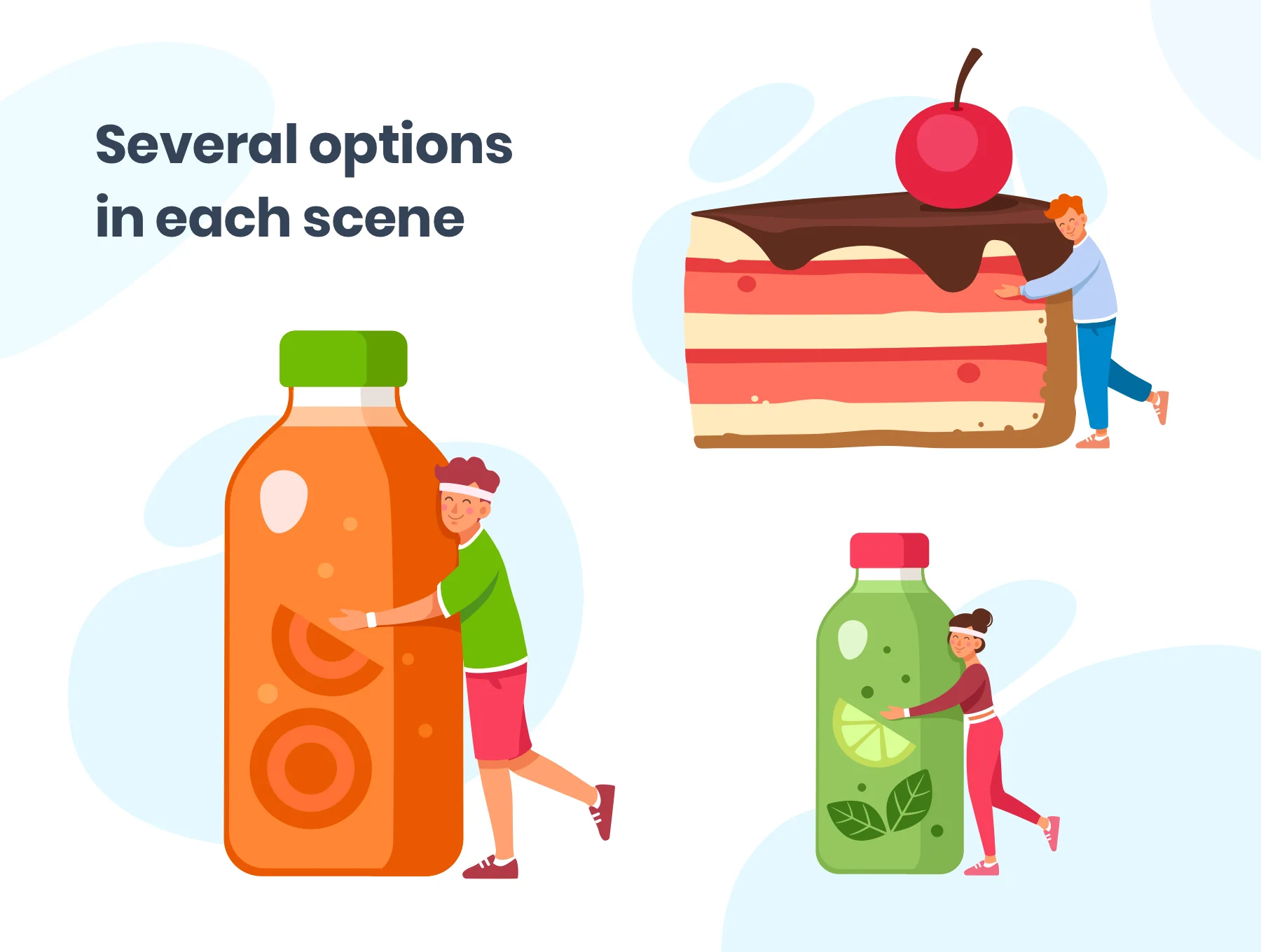 I'm Hungry. Food Delivery Illustrations 4