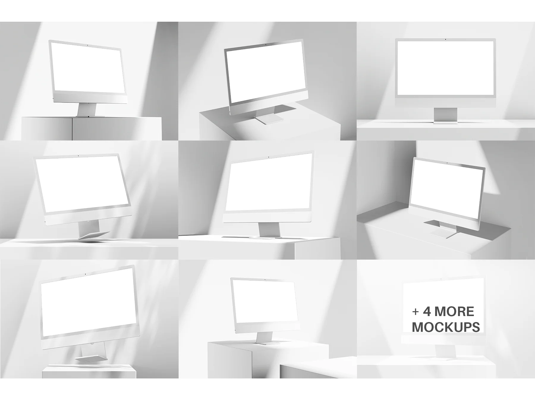 iMac 24 Inch PSD Mockup Pack 2