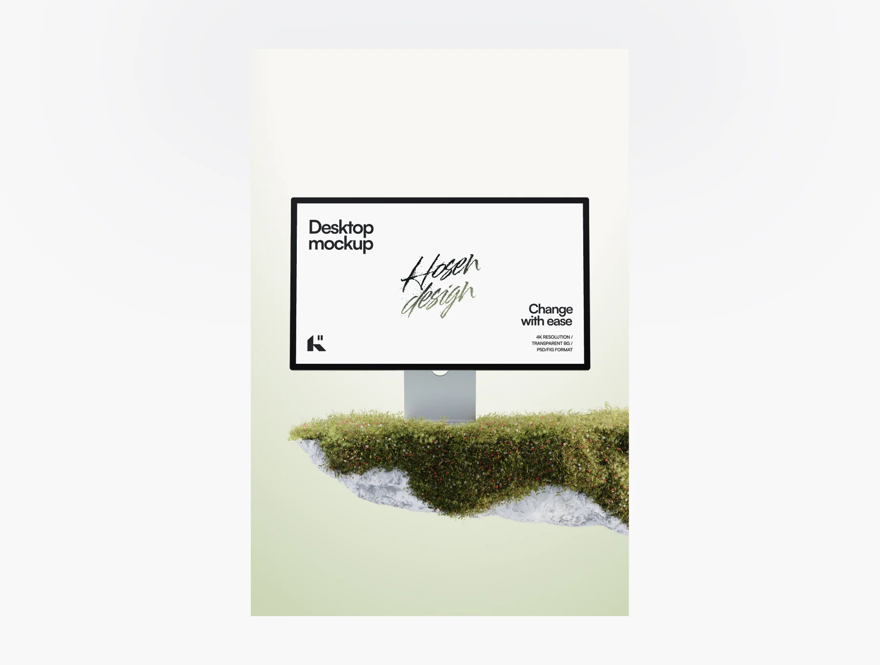 Desktop Mockup — Nature Scene 3