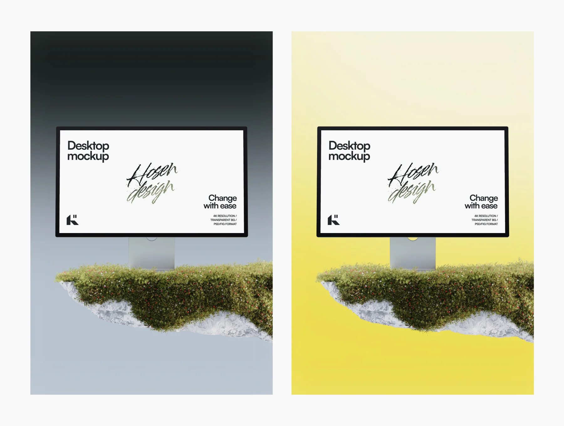 Desktop Mockup — Nature Scene 4