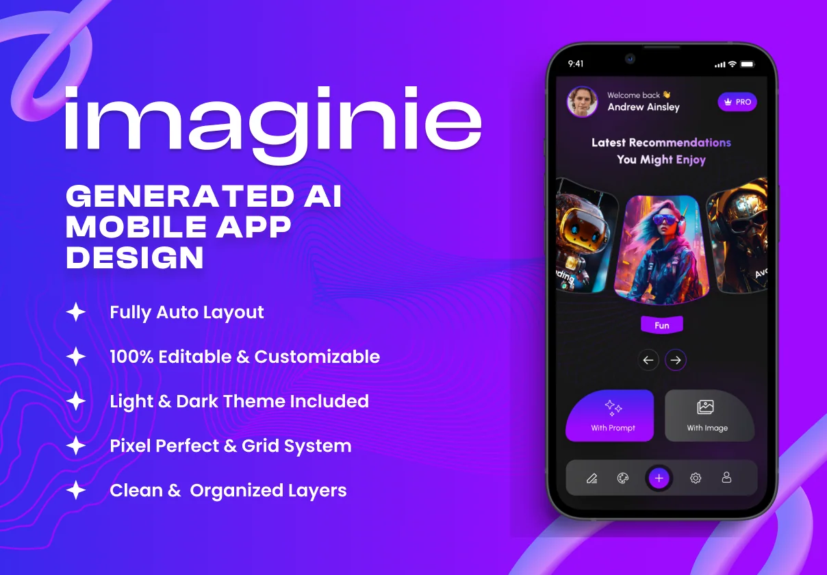 Imaginie — AI Image Generator Mobile App