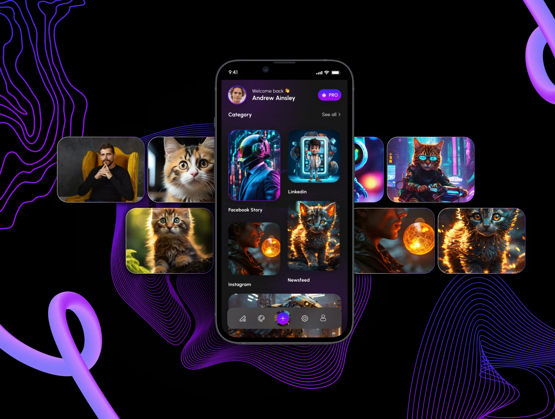 Imaginie — AI Image Generator Mobile App 3