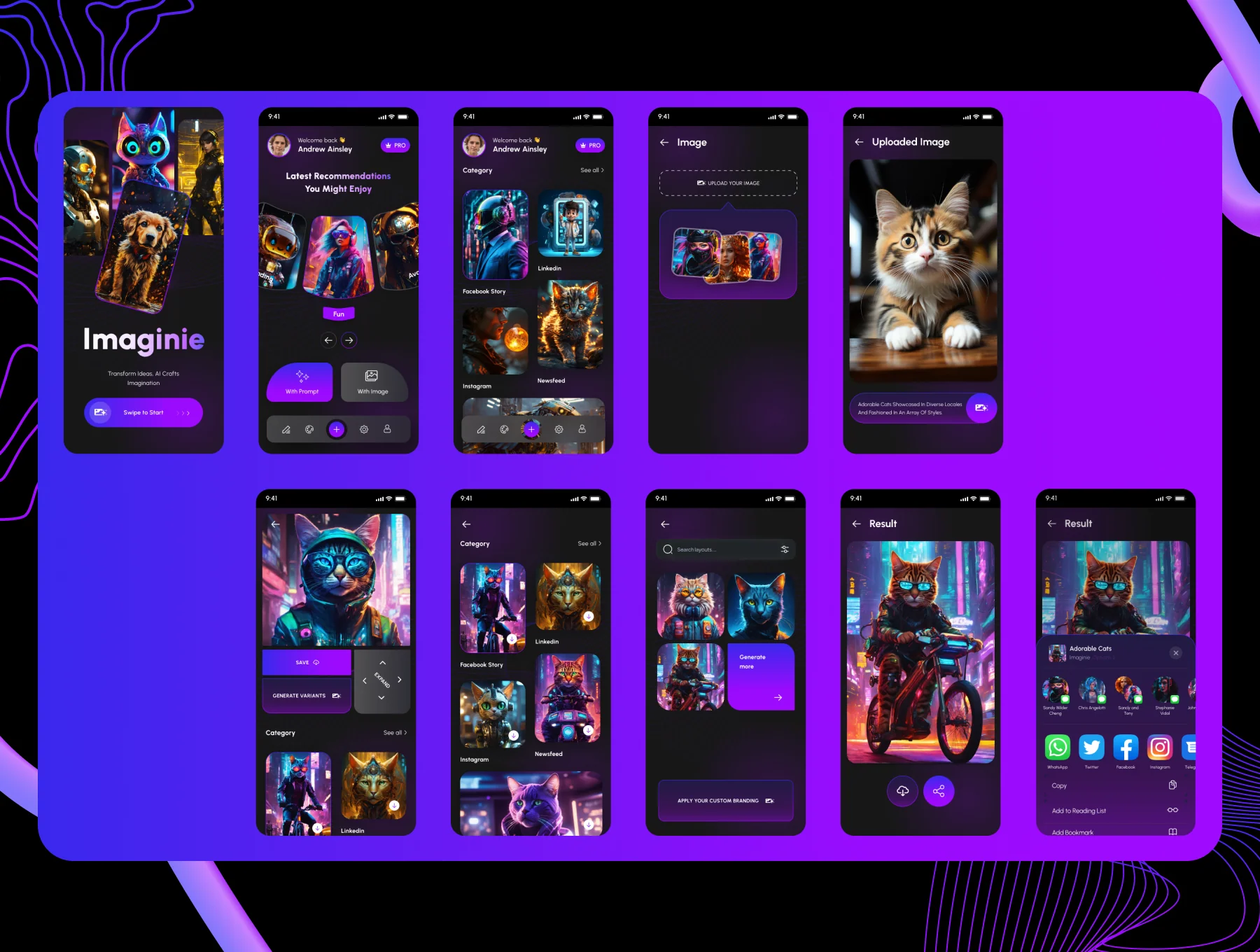 Imaginie — AI Image Generator Mobile App 4