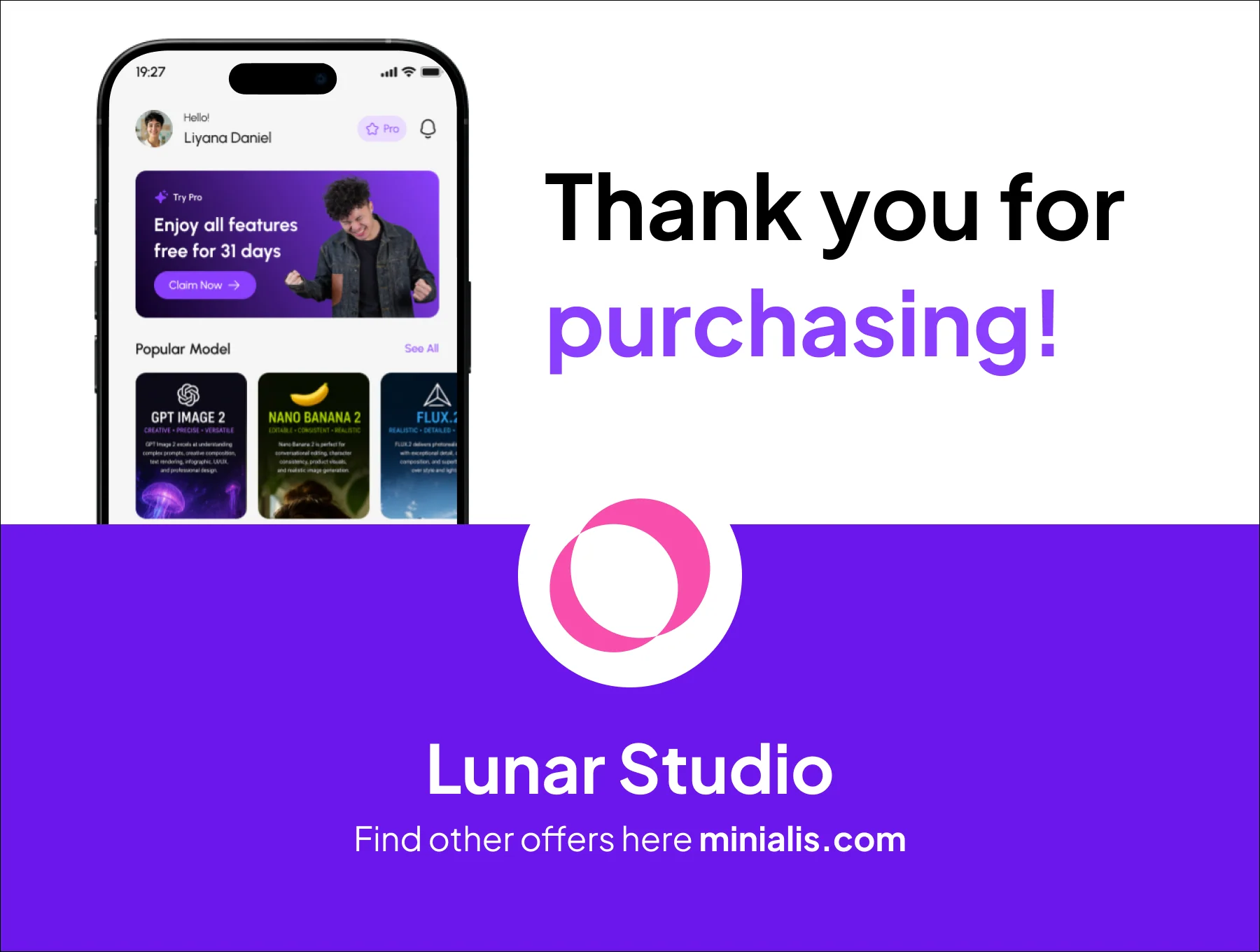Imagix - AI Image Generator Premium UI KIts App 6