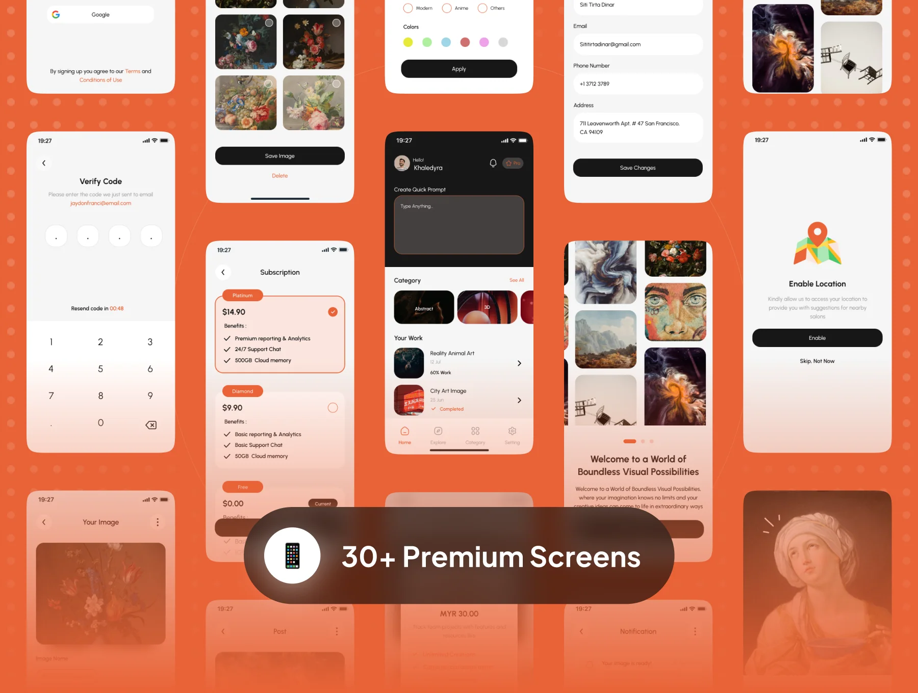 IMAGZ - AI Image Generator App UI Kit 6