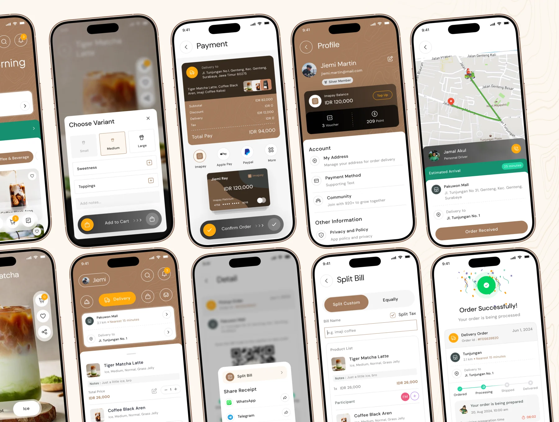 Imacof - Coffee Shop Mobile App UI Kit 2