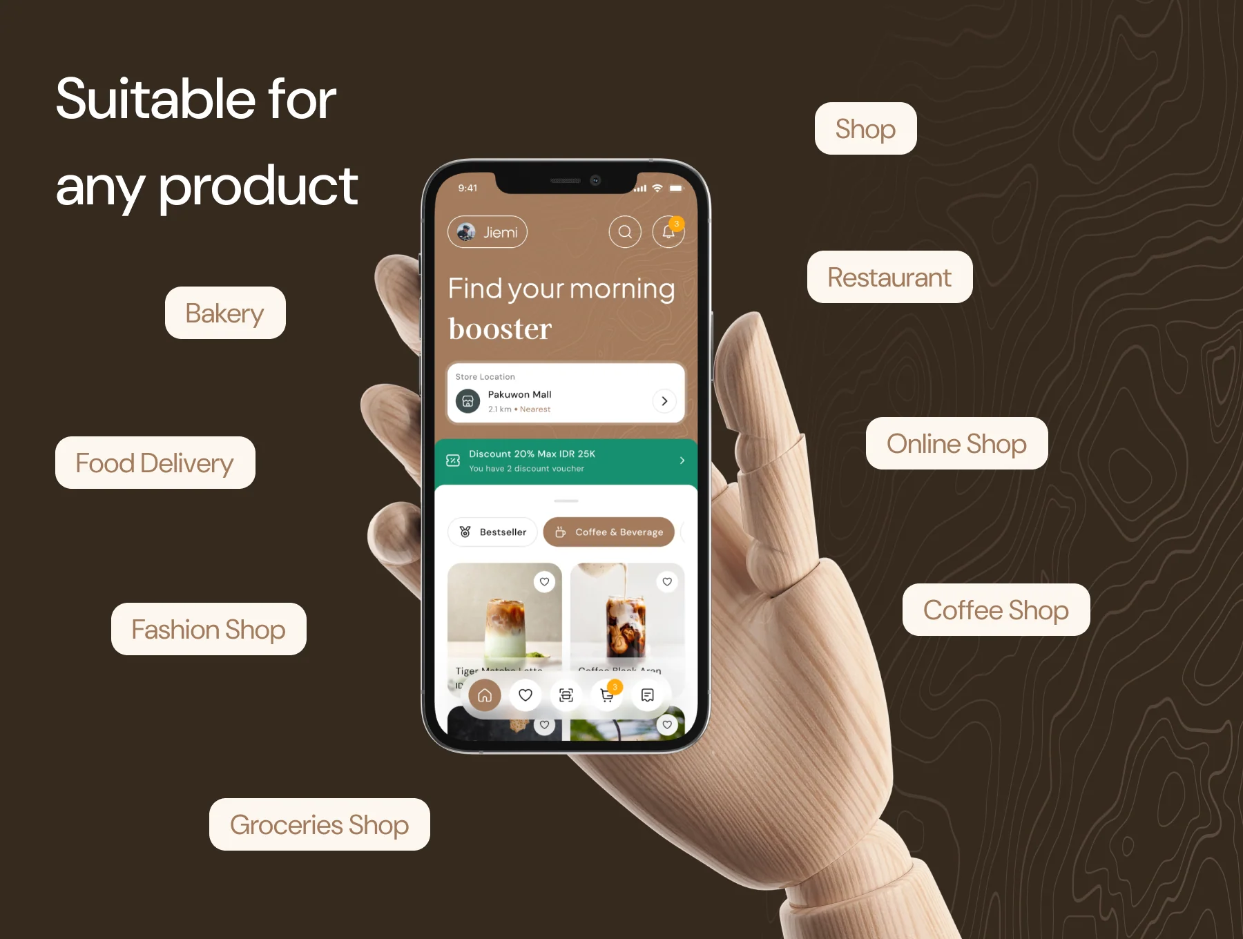 Imacof - Coffee Shop Mobile App UI Kit 5