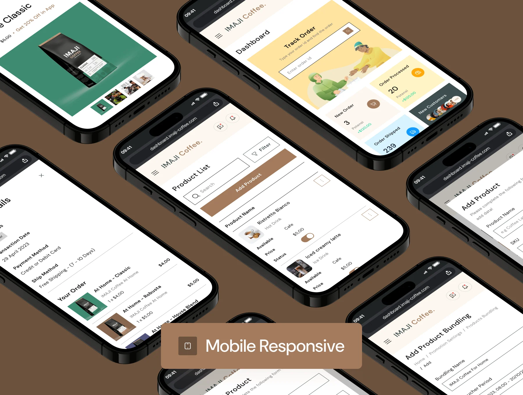 Imacof Dashboard - Coffee Shop Sales Management UI Kit 4