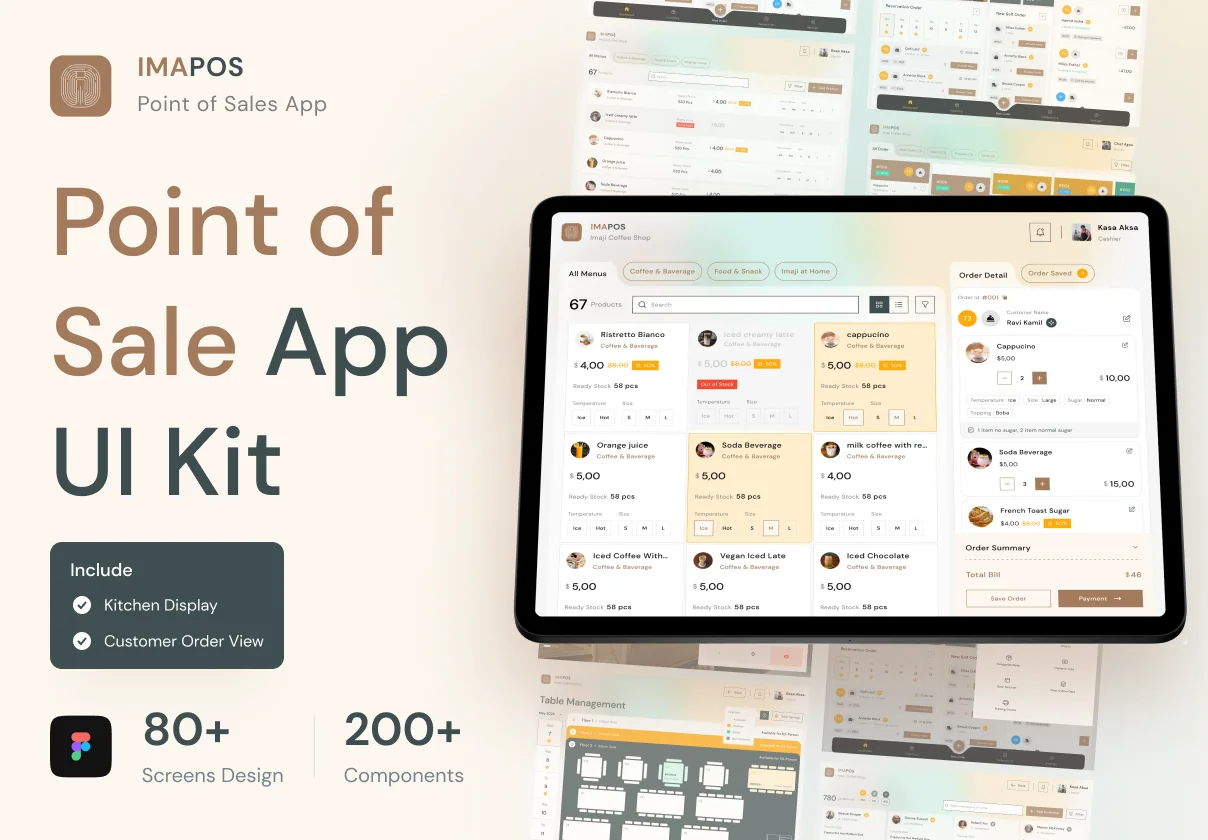 Imapos - Point of Sale (POS) App UI Kit