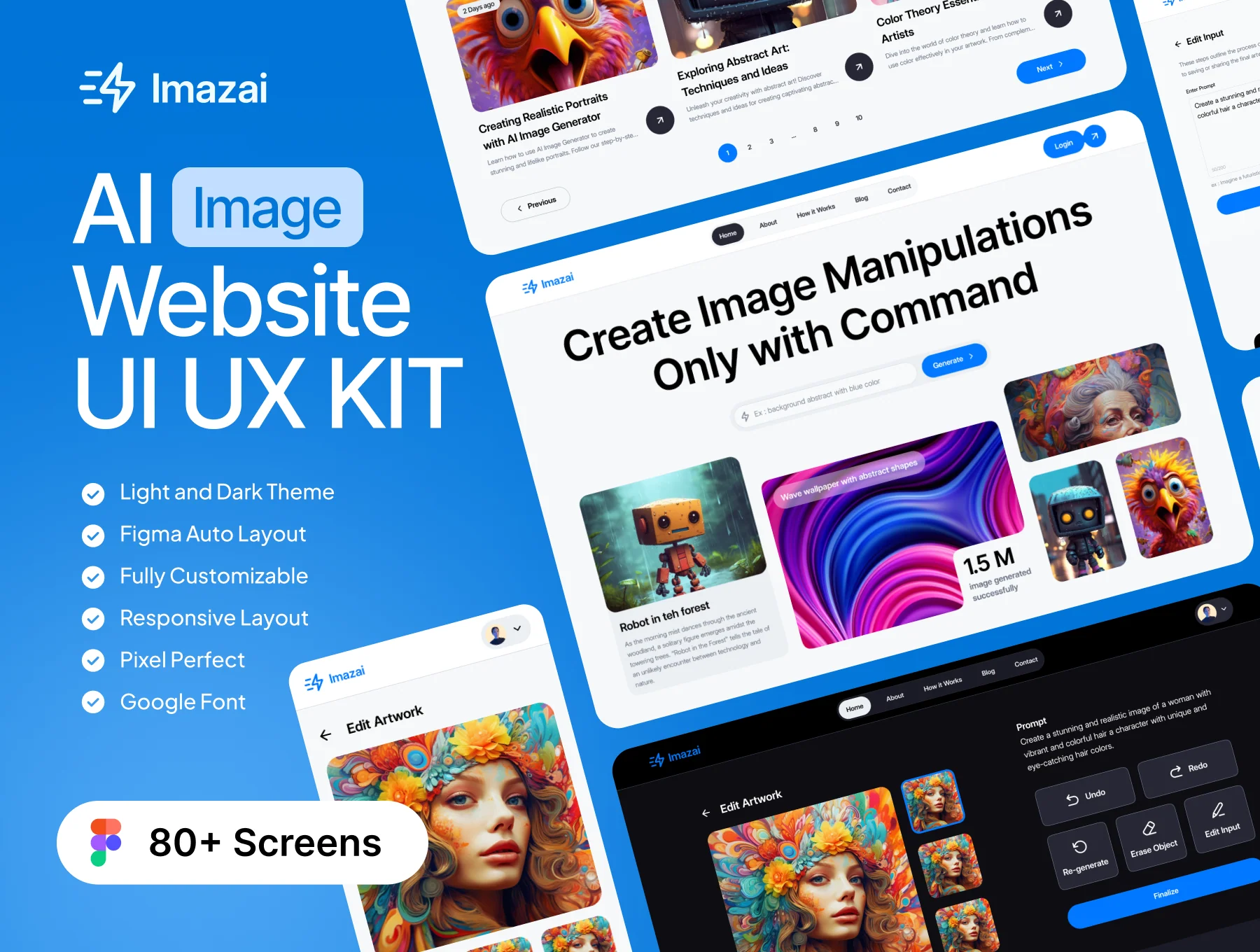 ImazAi - AI Image Website UI KIT