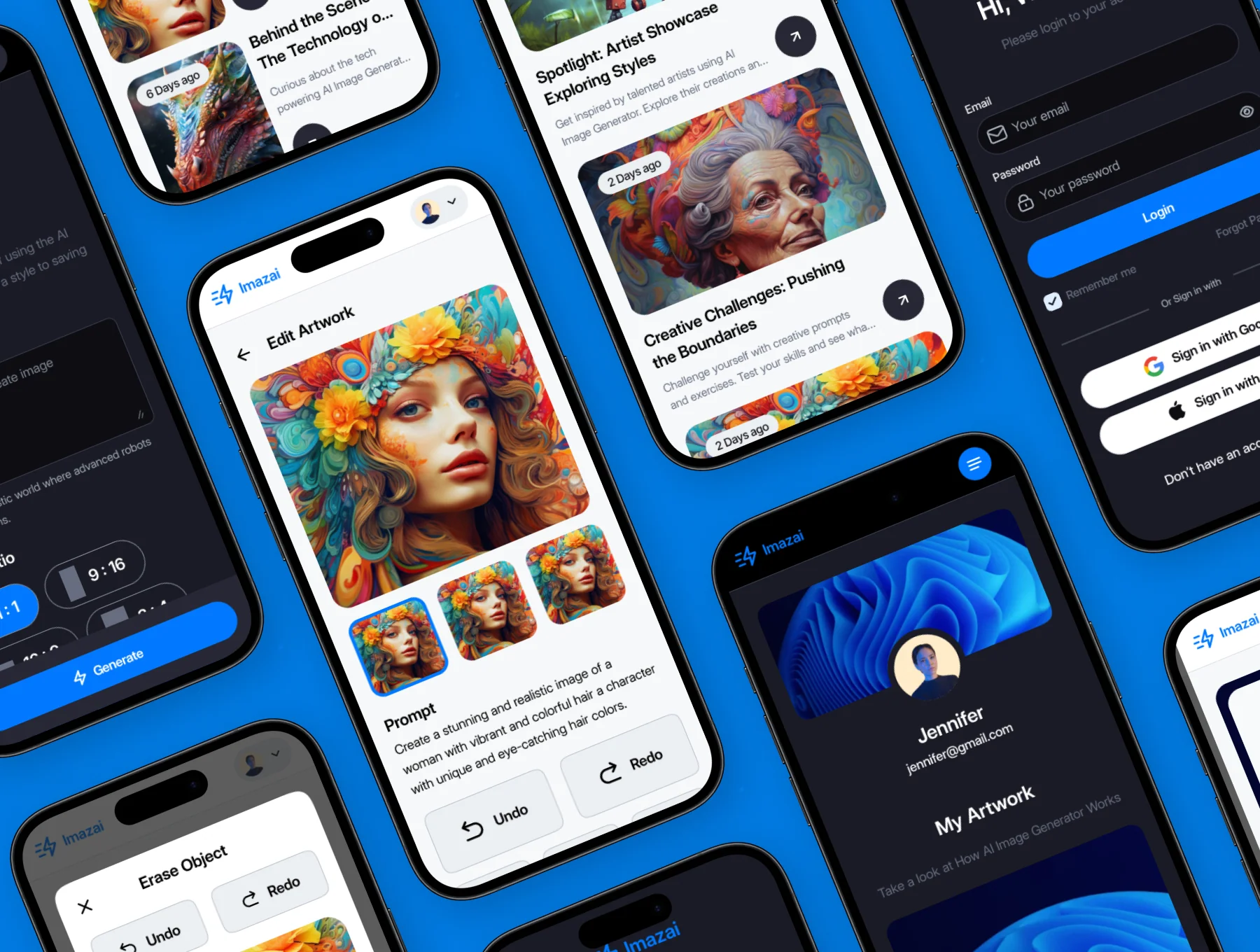 ImazAi - AI Image Website UI KIT 4
