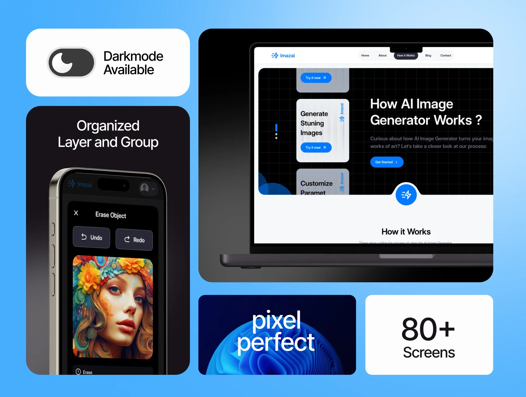 ImazAi - AI Image Website UI KIT 6