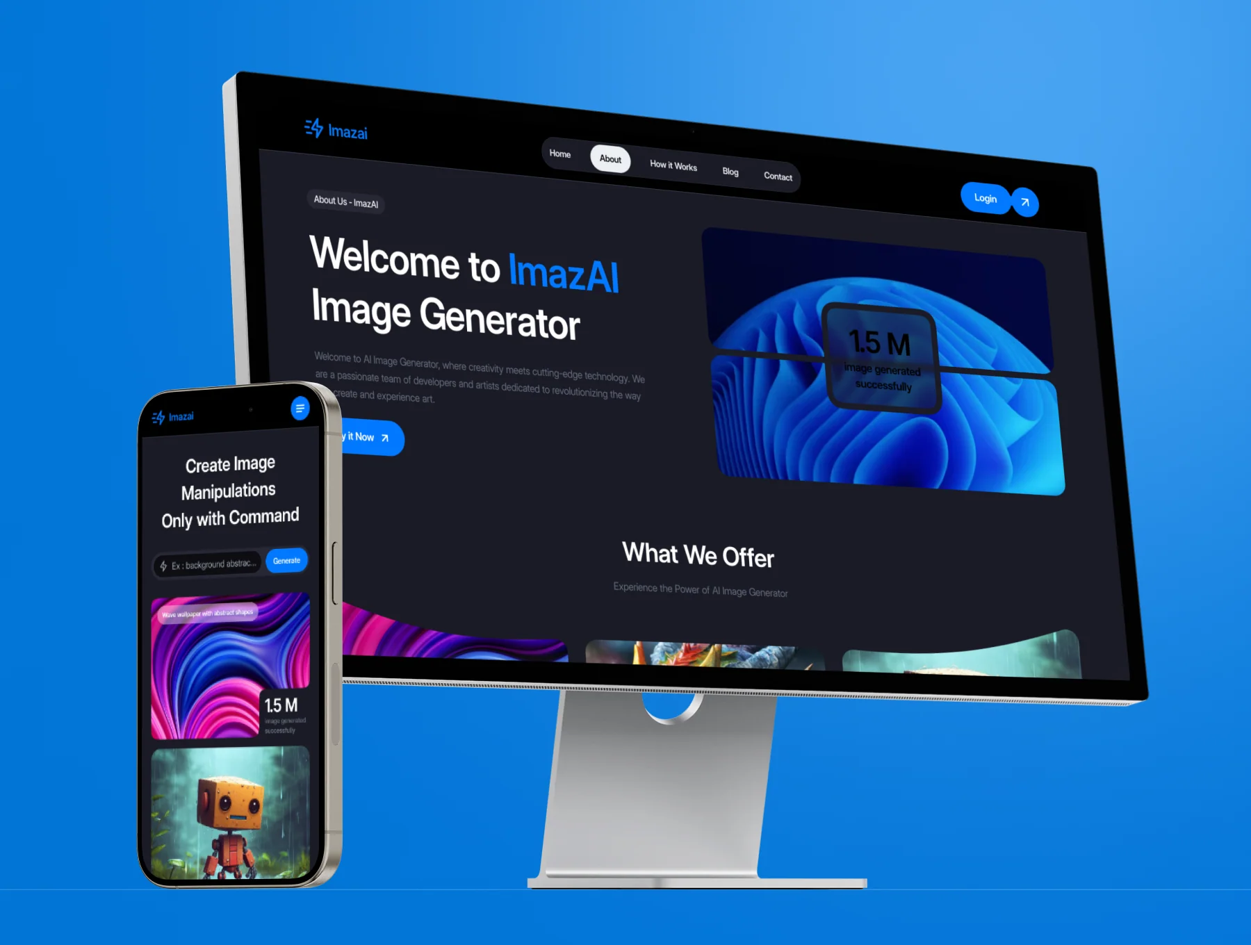 ImazAi - AI Image Website UI KIT 7