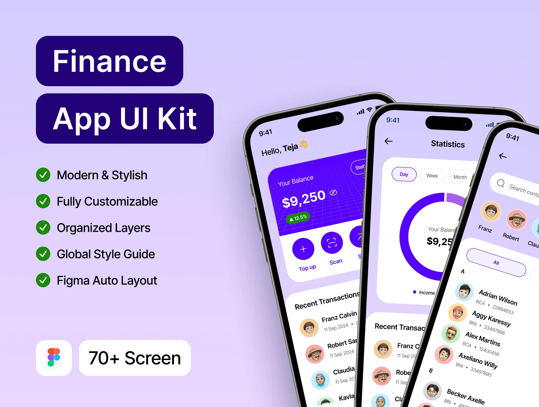 $INANCE - Finance App UI Kit