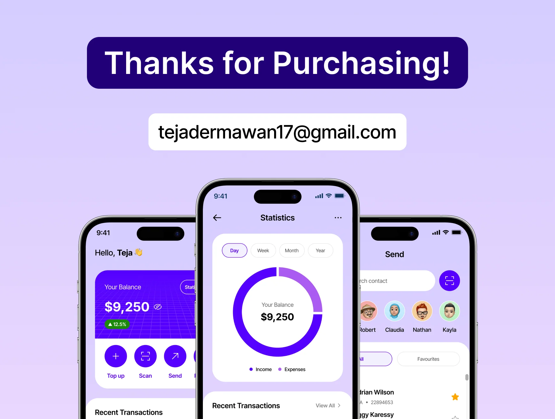 $INANCE - Finance App UI Kit 6