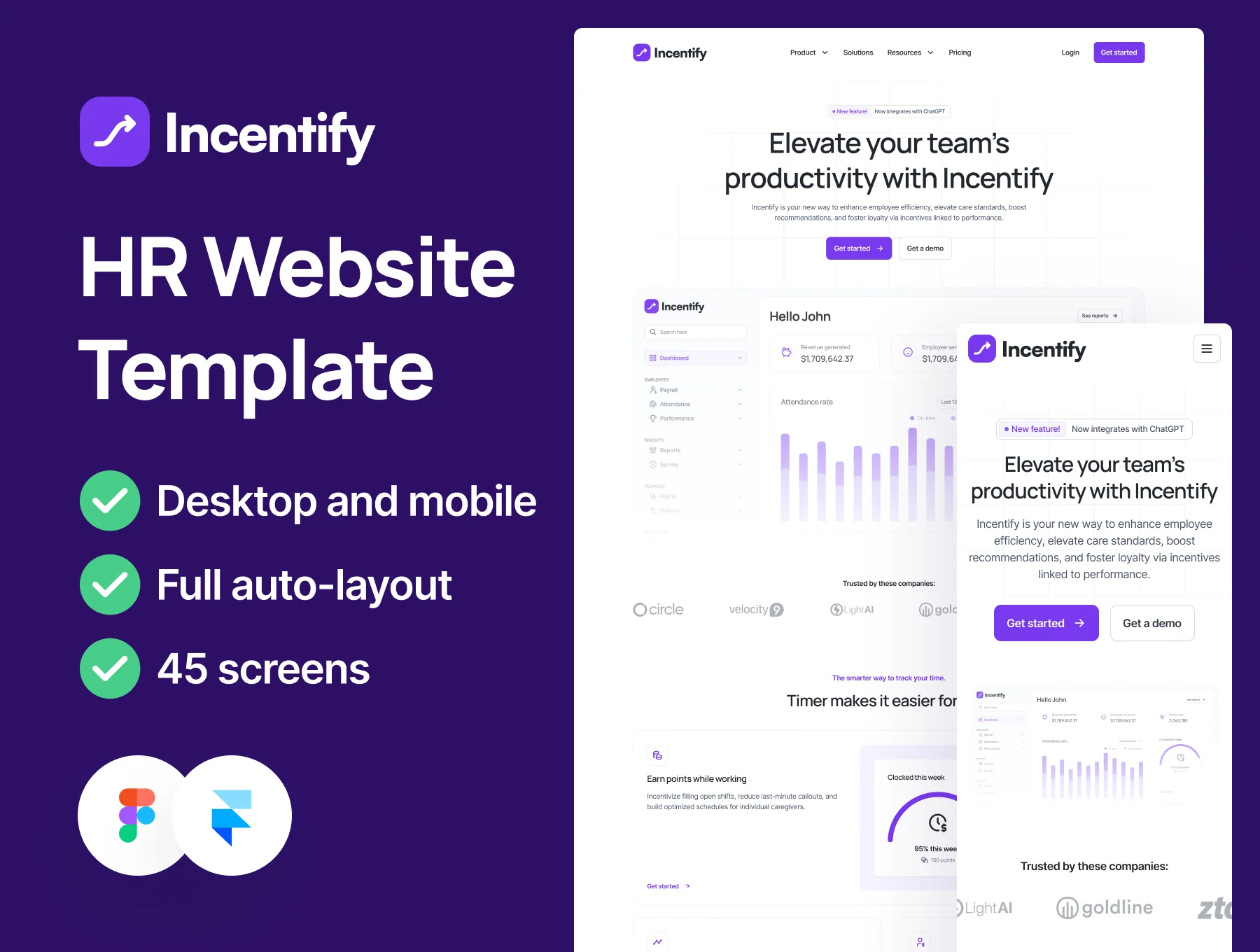Incentify - Framer and Figma Template