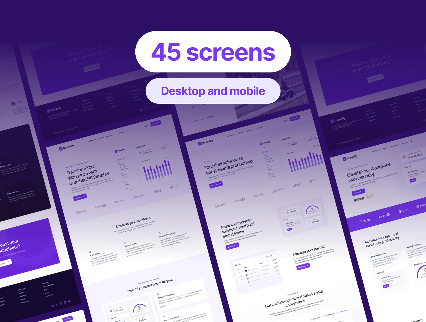 Incentify - Framer and Figma Template 3