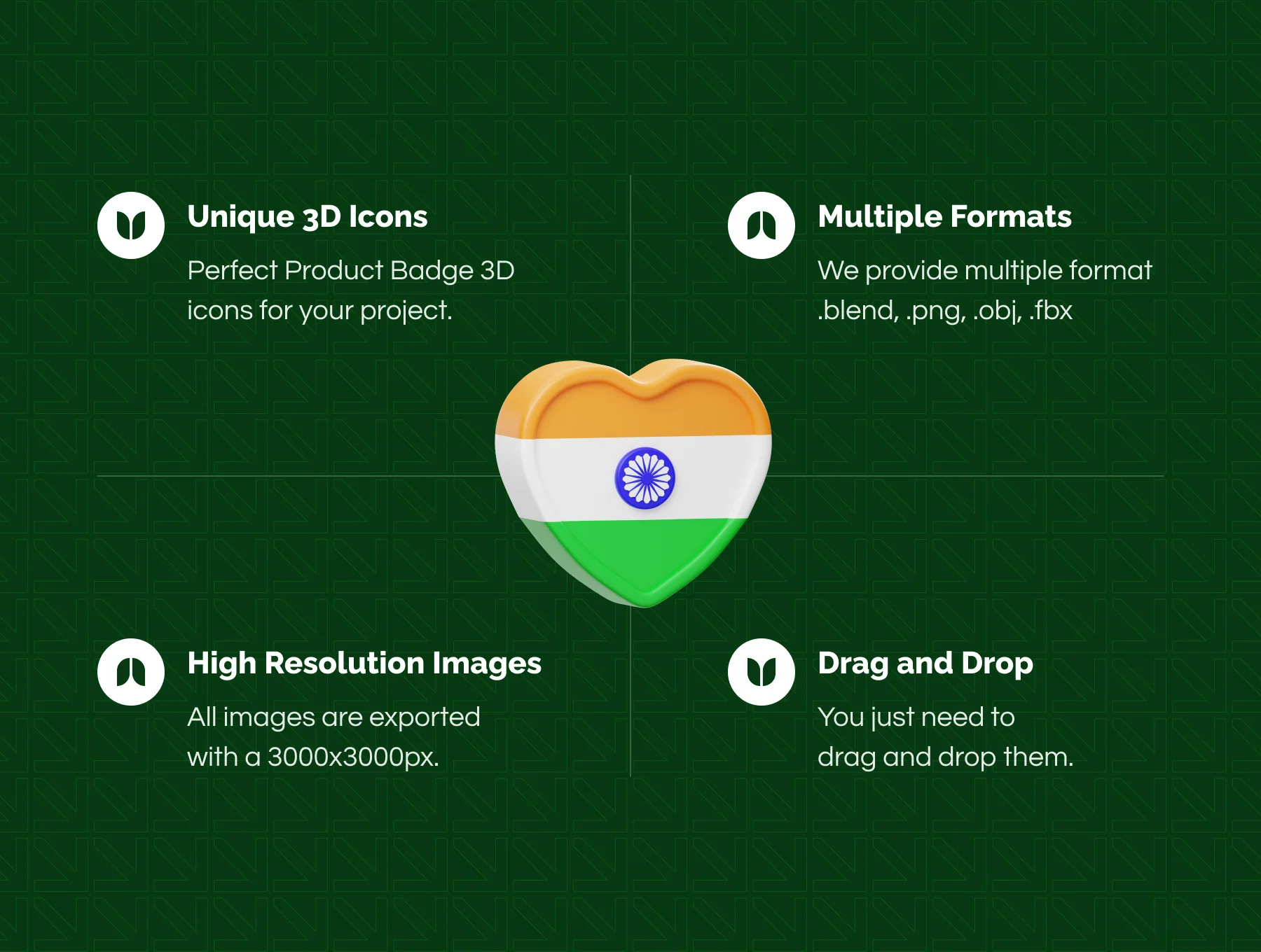India 3D Icon 2