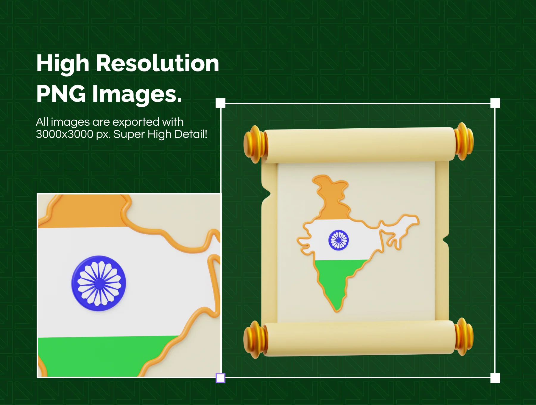 India 3D Icon 3