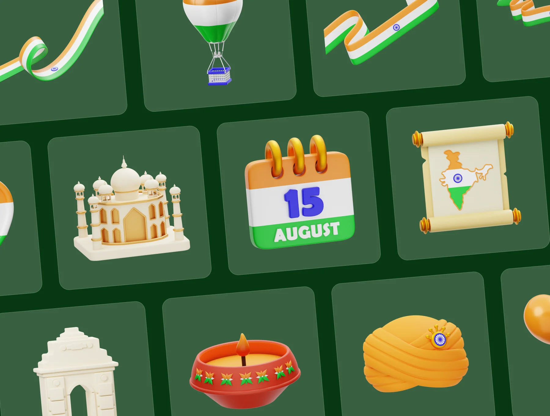 India 3D Icon 5