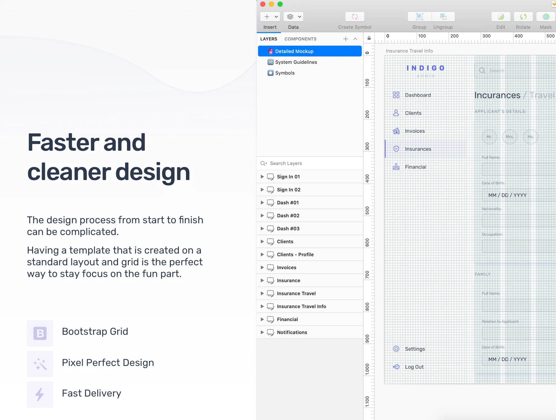 Indigo Insurance Admin Dashboard Web UI Kit 4