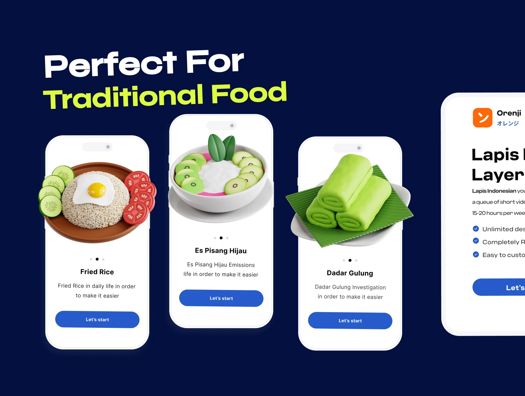 Indonesian Traditional Food 3D Icon pack 5