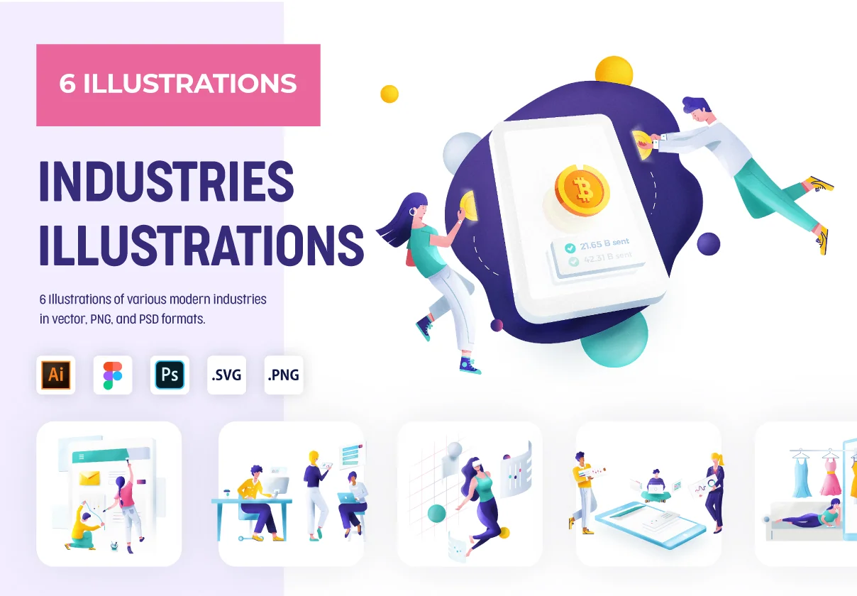 Industries - Vector Illustrations Pack