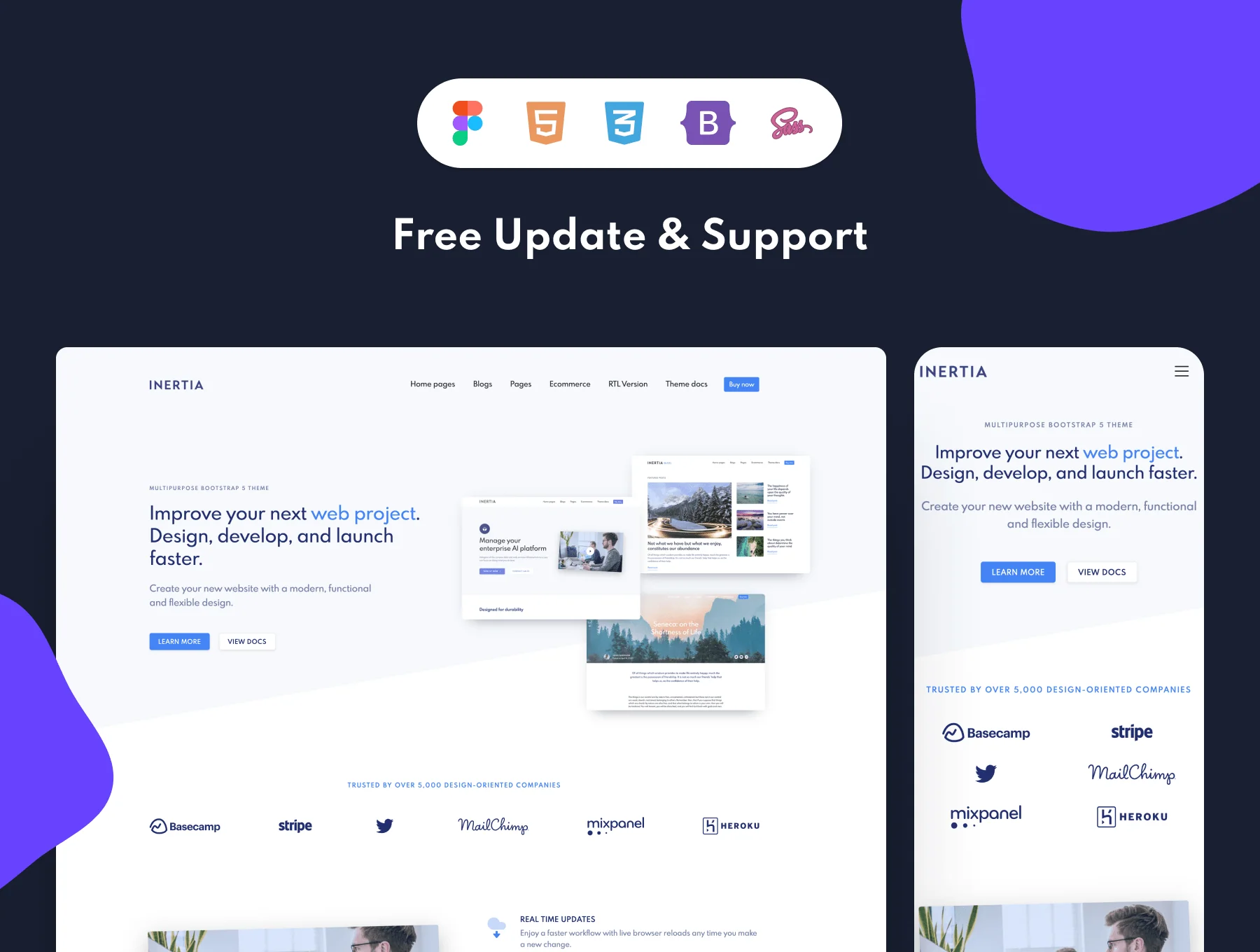 Inertia Multipurpose Bootstrap 5 8