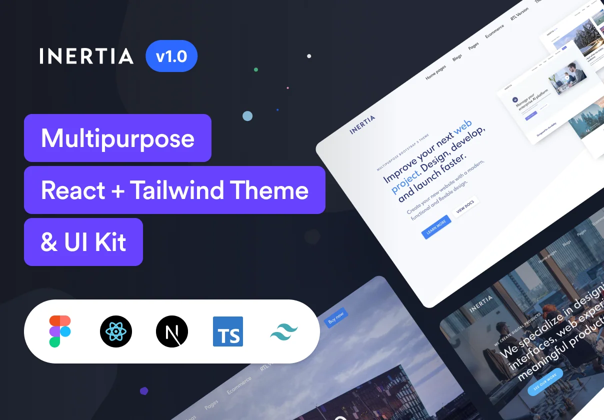 Inertia Multipurpose React + Tailwind