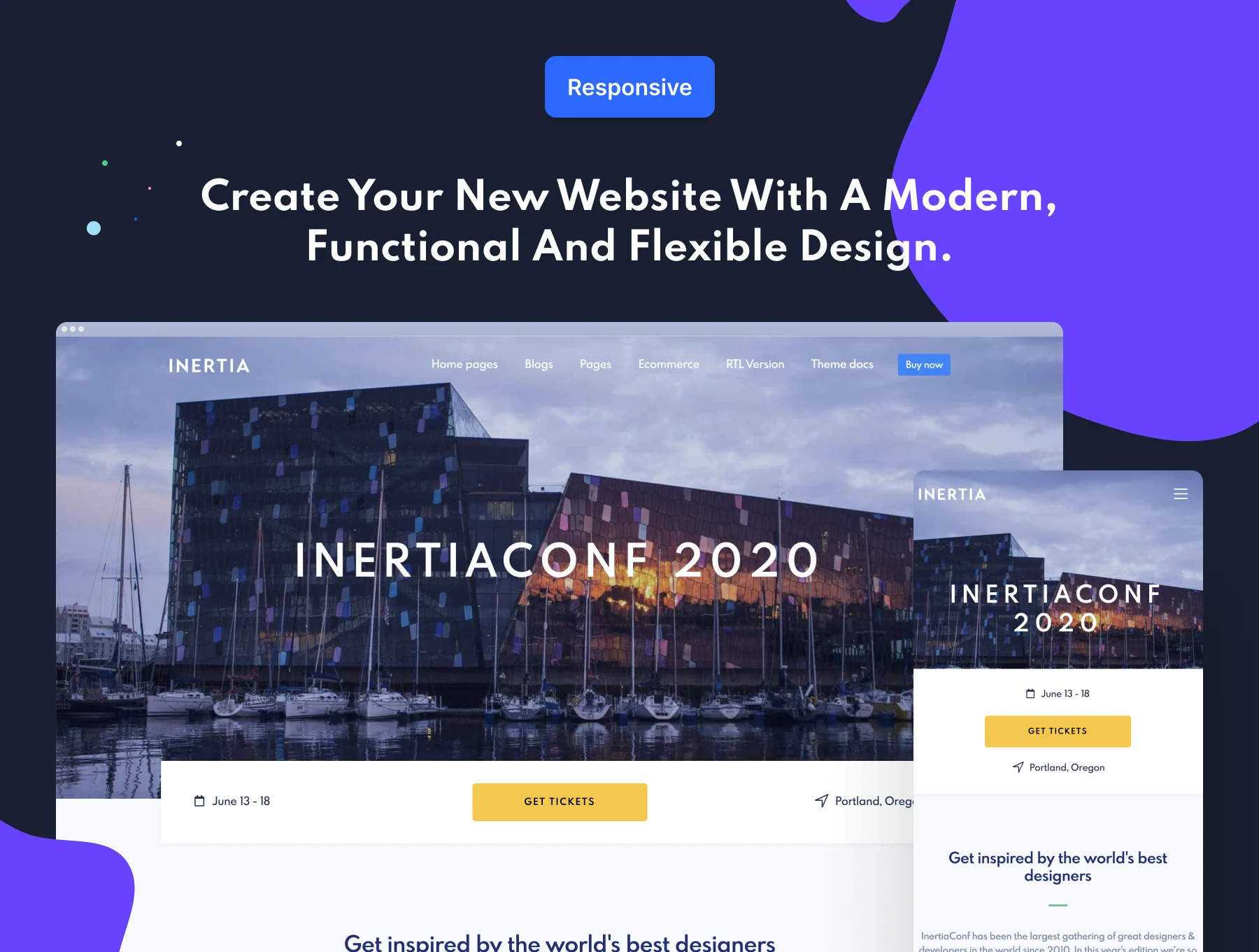 Inertia Multipurpose React + Tailwind 2