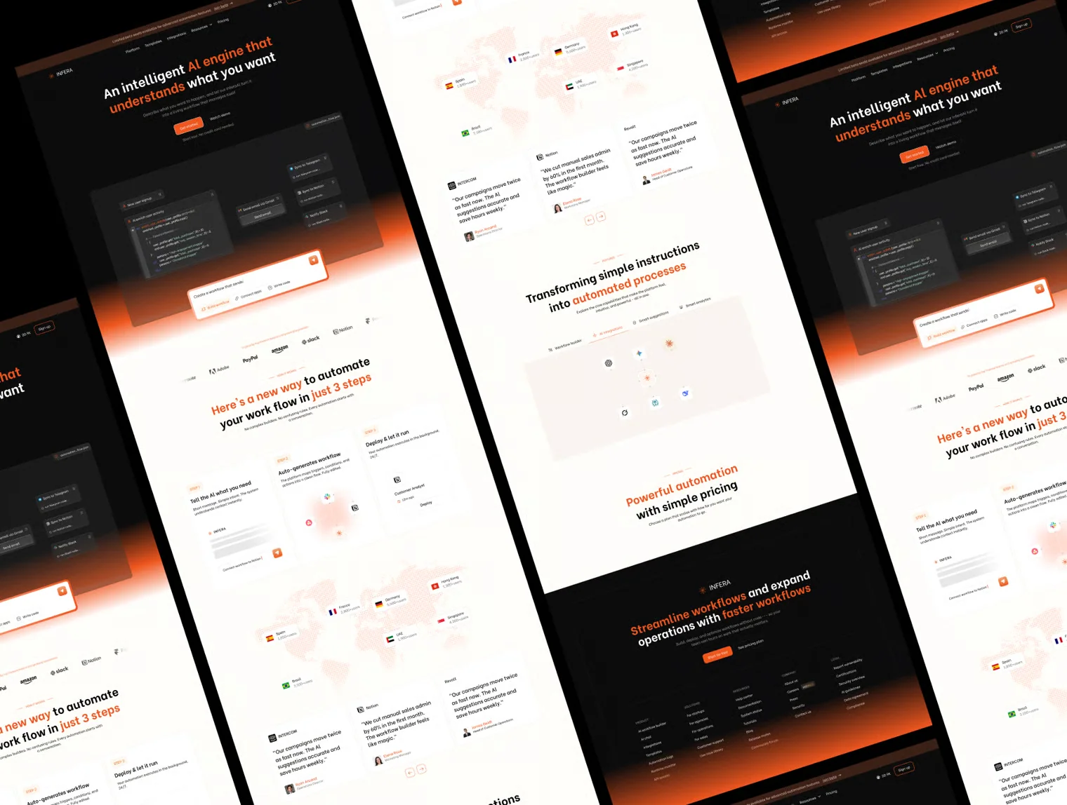 Infera – AI Workflow Automation Landing Page (Figma) 2
