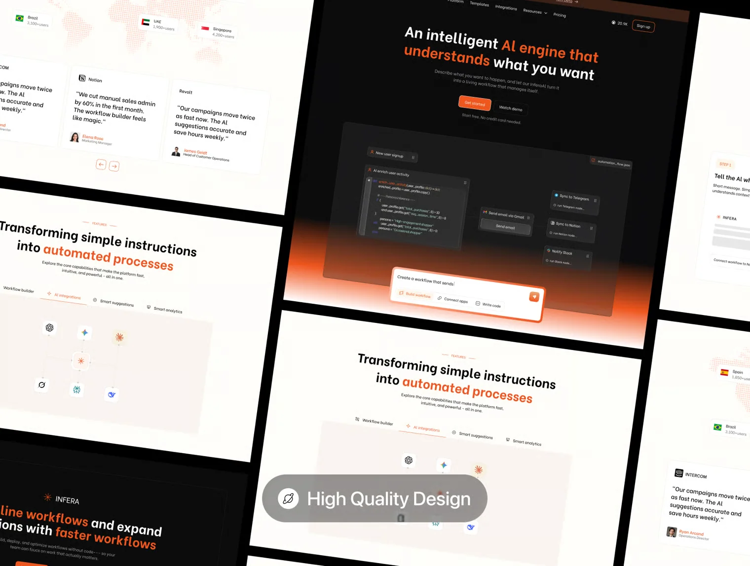 Infera – AI Workflow Automation Landing Page (Figma) 6