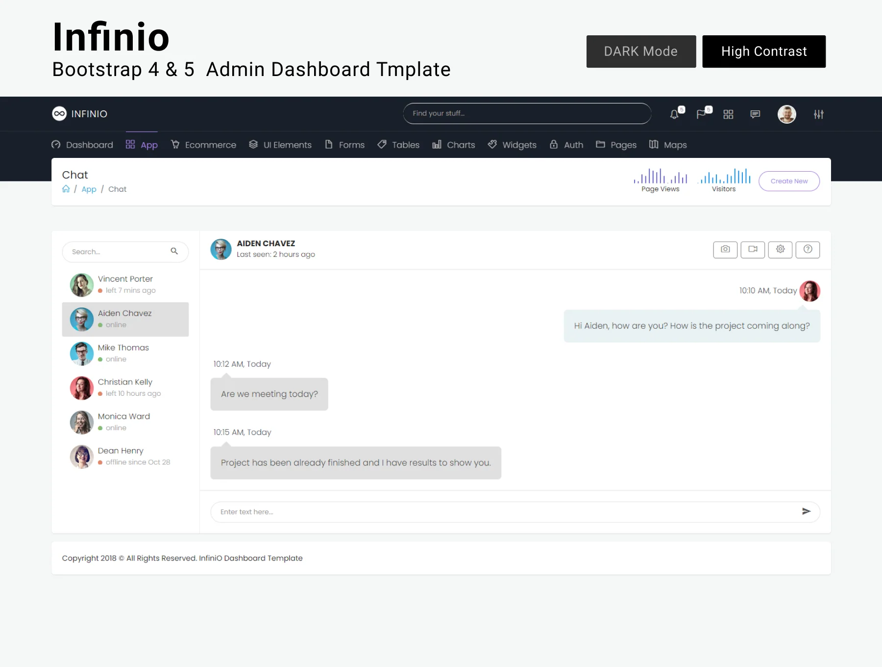 Infinio Bootstrap Admin Dashboard Template