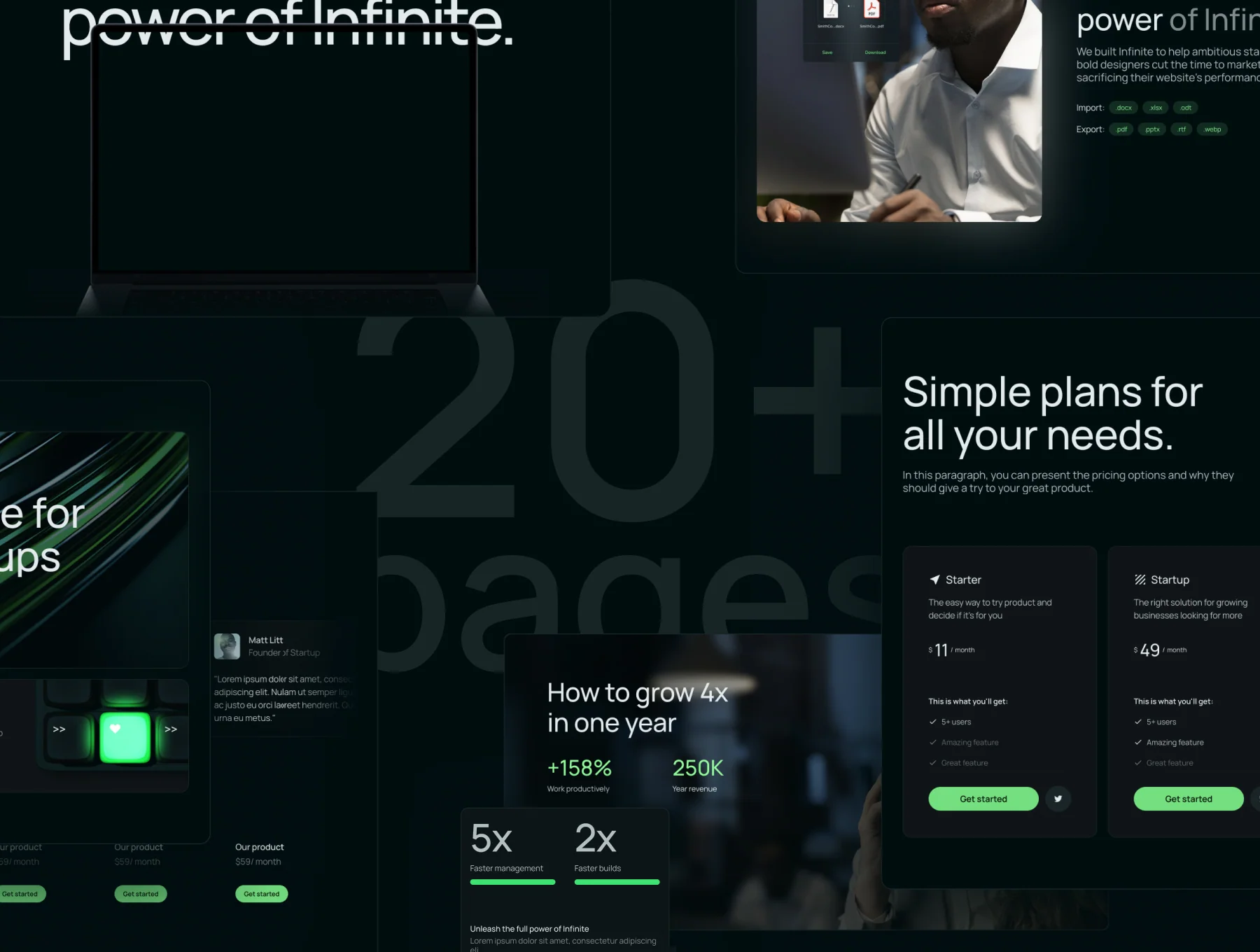 Infinite - Saas & Startup Premium Framer Template