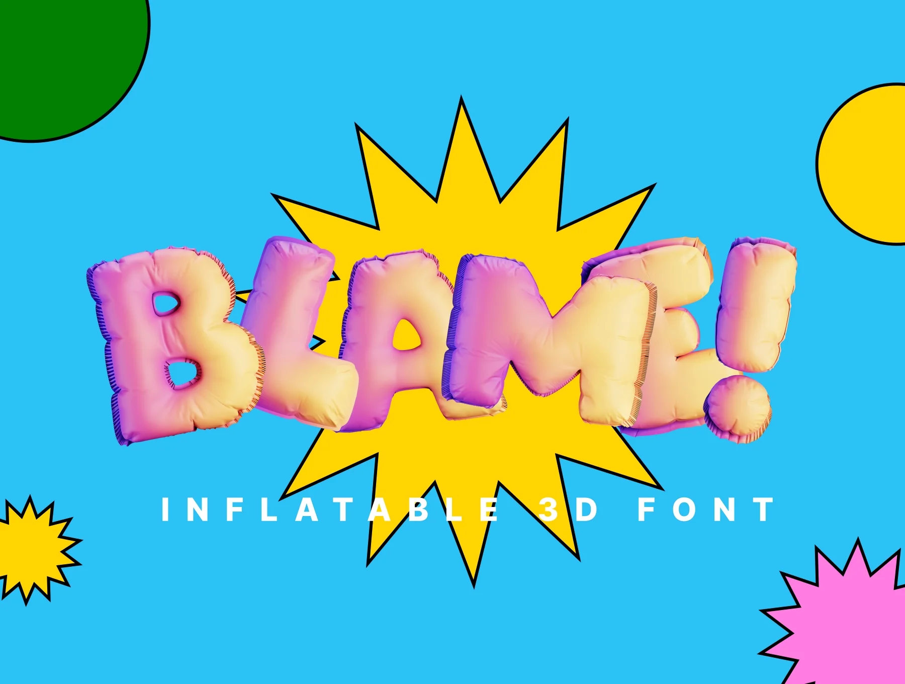 Blame! Inflatable 3D Font