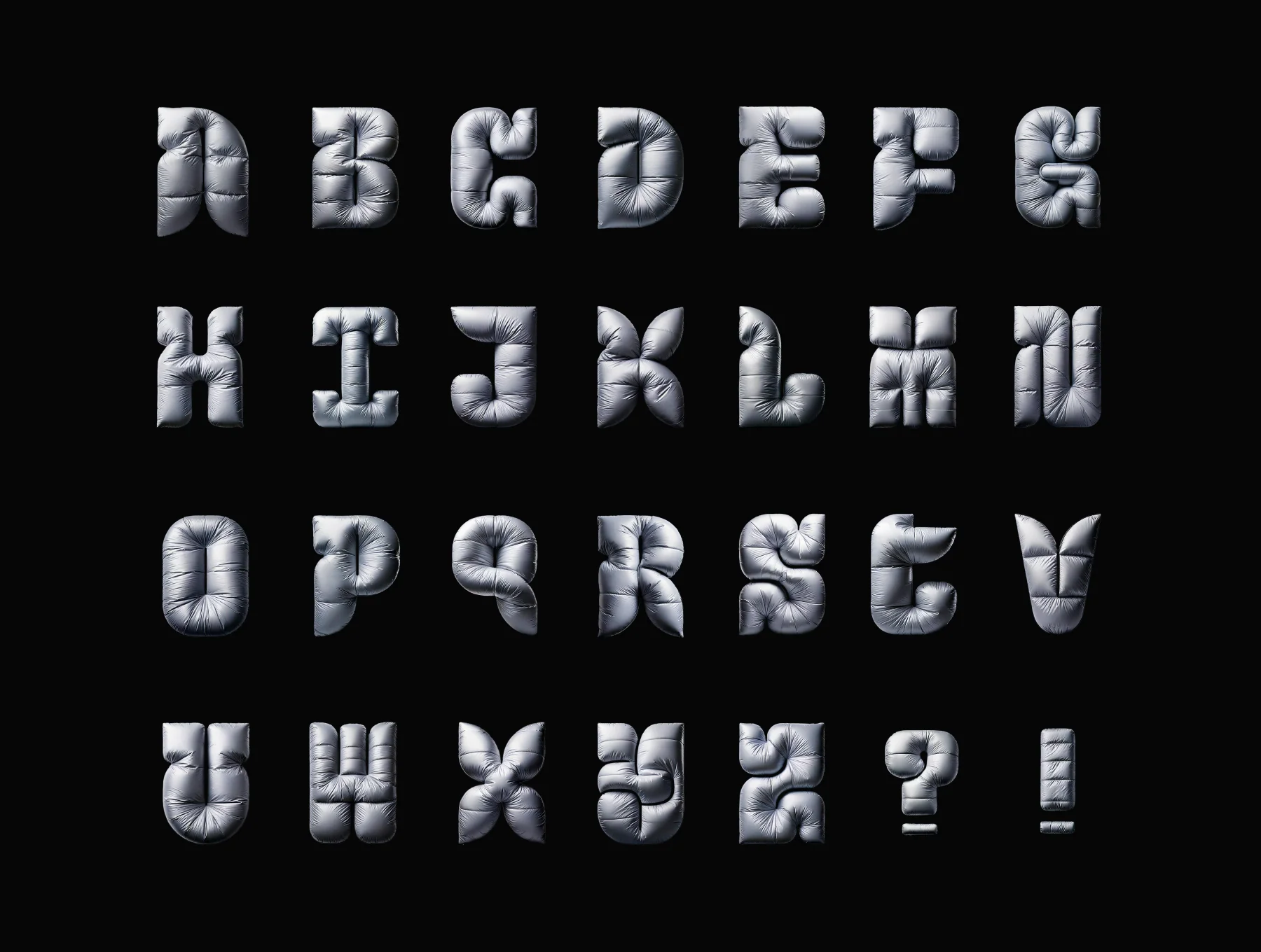 Inflated 3D Puffy Fonts Vol.01 2