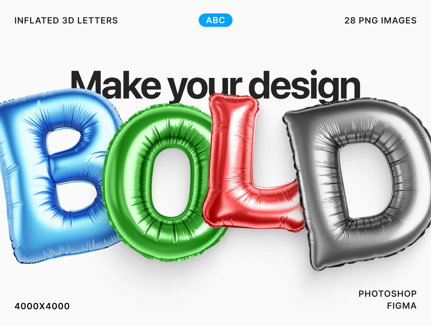 Inflated 3D Puffy Font 4