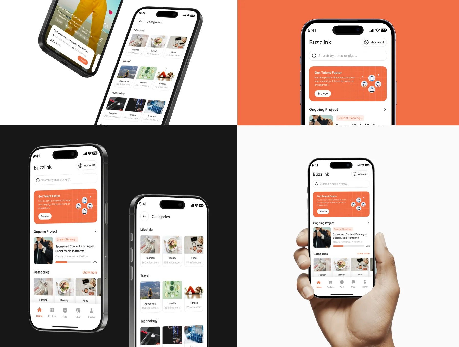 Influencer Mobile App UI Kit 7