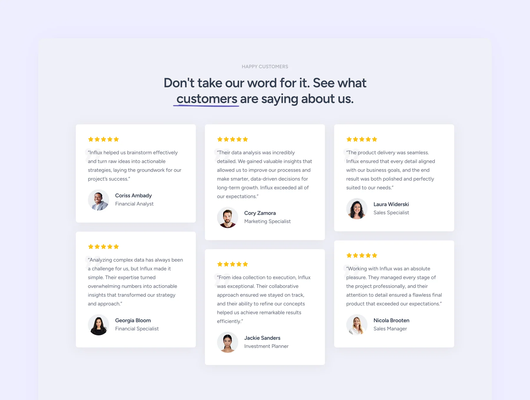 Influx - Startup Framer Template 3